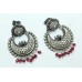 Handmade 925 Sterling Silver Earrings Red Onyx Stones 1.9 Inch